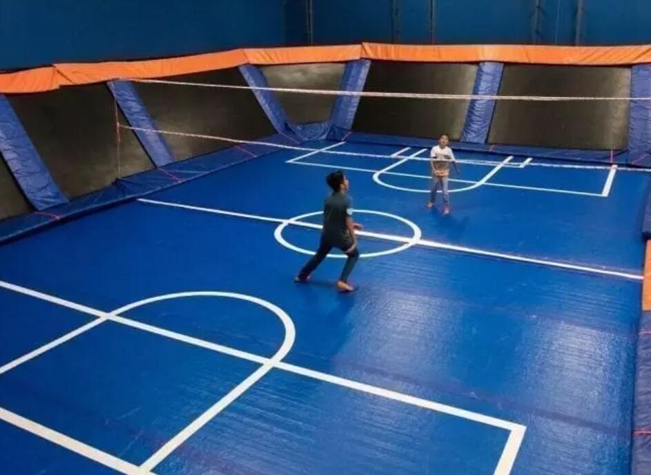 trampoline basketball court