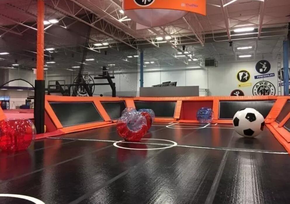 trampoline basketball court