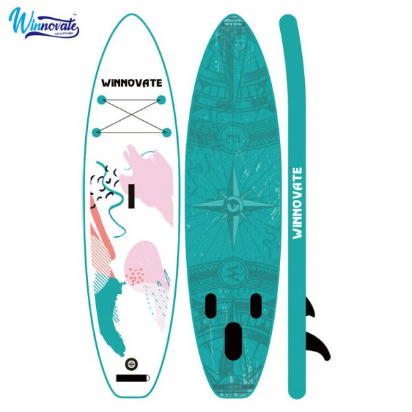 paddle board surfing