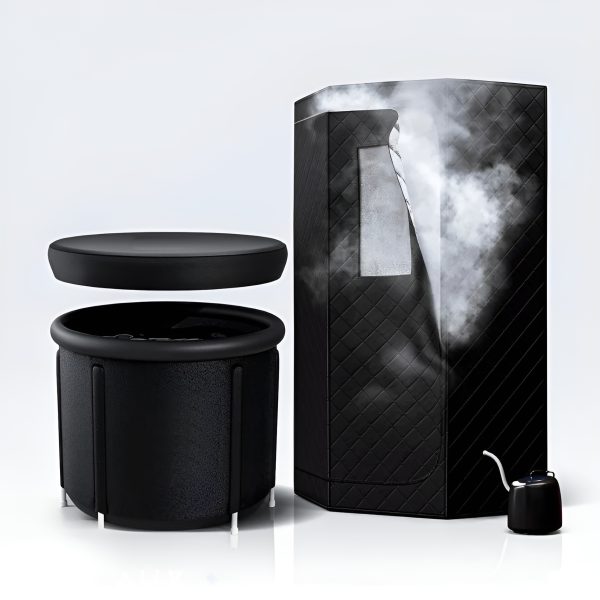 Drop Shipping US UK EURO Portable Sauna + Ice Bath Home Use