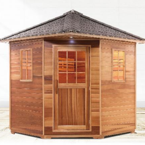 Outdoor Wooden Sauna Room For 5 Person